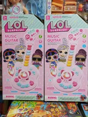 Đồ chơi đàn guitar chạy bằng pin có đèn và nhạc Music guitar LOL Surprise 665-1