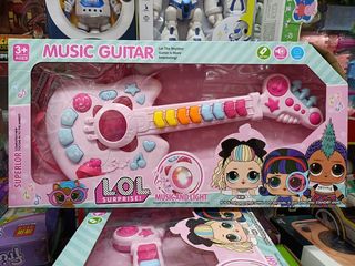 Đồ chơi đàn guitar chạy bằng pin có đèn và nhạc Music guitar LOL Surprise 665-1