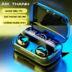 Tai Nghe Không Dây M10 - Bluetooth 5.1 Chống Nước IPX7 - Âm Thanh HIFI Trung Thực, Thời Gian Nghe Lên Đến 6 Giờ