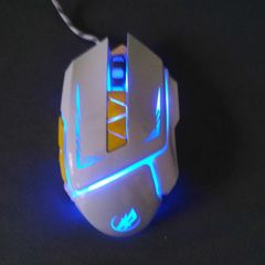 Chuột Gaming Có Dây WAR WOLF T8 - Đèn LED, Độ Nhạy 3500 DPI, Thiết Kế Công Thái Học, Chống Ồn, Phù Hợp Cho Game Thủ