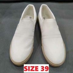 Giầy Lười Nam HUANY Vải Trắng SLIP-ON Thời Trang - Phong Cách Năng Động Cho Nam và Nữ, Đủ Size 38-43