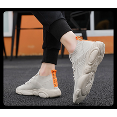 Giày Sneaker Nam G12 Kem - Thể Thao Cao Cấp Phong Cách Hàn Quốc, Thoải Mái, Dễ Phối Đồ, Chất Liệu Cao Cấp