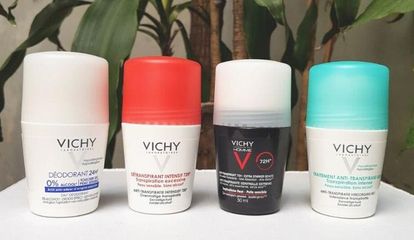 Lăn khử mùi Vichy - Lăn nách khô thoáng Vichy Deodorant Anti-Transpirant 50ml ( XANH-ĐỎ-TRẮNG-ĐEN)