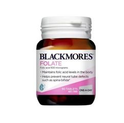 Blackmores Viên Uống Bổ Sung Axit Folic 500Mcg Cho Mẹ Bầu Folate 90 Viên