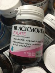 Blackmores Viên Uống Bổ Sung Axit Folic 500Mcg Cho Mẹ Bầu Folate 90 Viên