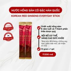Nước Hồng Sâm Gói Cao Cấp Hàn Quốc - 100 Gói x 10g, Hỗ Trợ Tăng Cường Sức Đề Kháng, Giảm Căng Thẳng, Cải Thiện Giấc Ngủ