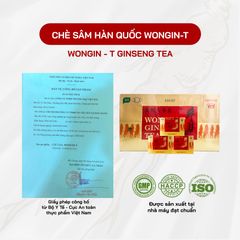 Trà Nhân Sâm Wongin-T Hàn Quốc 30g - Hỗ Trợ Giấc Ngủ Sâu, Tăng Cường Sức Đề Kháng, Sản Phẩm Chất Lượng Từ Hàn Quốc