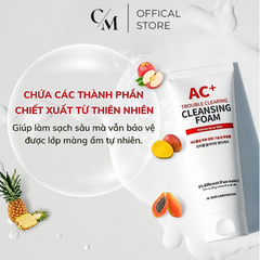 Sữa Rửa Mặt W.SKIN LABORATORY AC+ cho Da Dầu Mụn - Foam Làm Sạch Sâu, Ngăn Ngừa Mụn, 150ml, Mỹ Phẩm Hàn Quốc Chính Hãng