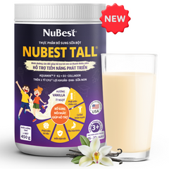 Thực Phẩm Bổ Sung Sữa Bột NuBest Tall - Cho Bé Từ 3 Tuổi (Hương Vani, NQSX)