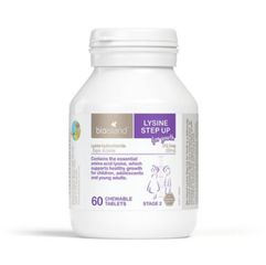 Viên uống chiều cao cho bé Bio Island Lysine Step Up For Youth 60 viên của Úc