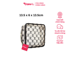 Túi Đựng Mỹ Phẩm Chống Thấm Care4U Sang Trọng 13.5x6x13.5 cm - Túi Du Lịch Thời Trang Cho Nữ Hướng Dẫn Sử Dụng Thoải Mái