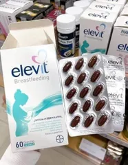 Vitamin bầu elevit tổng hợp bổ sung khoáng chất cho phụ nữ sau kinh 60 viên 