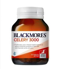 Viên Uống Blackmores Celery 3000 - Hỗ Trợ Giảm và Kiểm Soát Axit Uric, 50 Viên, Sản Phẩm Từ Úc