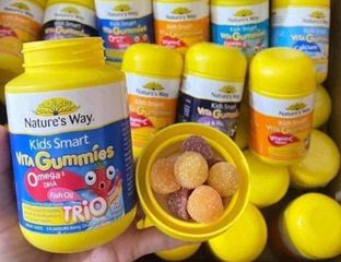 Kẹo dẻo Nature’s Way Kids Smart Omega 3 DHA Trio 60 viên 214639