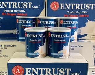 Sữa Bột Không Đường Không Béo ENTRUST 400g - Giải Pháp Dinh Dưỡng Đặc Biệt Cho Người Tiểu Đường, Hỗ Trợ Giảm Cân, Tăng Cường Sức Khỏe