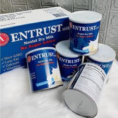 Sữa Bột Không Đường Không Béo ENTRUST 400g - Giải Pháp Dinh Dưỡng Đặc Biệt Cho Người Tiểu Đường, Hỗ Trợ Giảm Cân, Tăng Cường Sức Khỏe