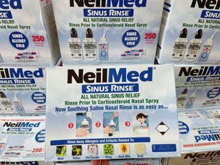 Combo Bộ Nước Muối Rửa Mũi NeilMed Sinus Rinse - Vệ Sinh Tai Mũi Họng, Giảm Ngạt Mũi, 2 Bình + 1 Xịt + 250 Gói Muối Rửa