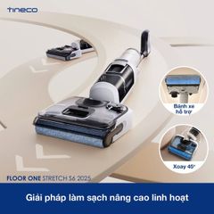 Máy Hút Bụi Tineco S6 Stretch 2025 - Lực Hút Siêu Khủng 20.000Pa, Tự Vệ Sinh, Hút Nước, Công Nghệ Chống Rối Tóc