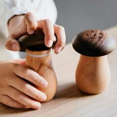 Hũ Tăm Hình Nấm - Lọ Đựng Gia Vị Tiêu Decor Chụp Ảnh Sản Phẩm Món Ăn Đáng Yêu, Phụ Kiện Bảng Tiếp Thị Thực Phẩm