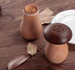 Hũ Tăm Hình Nấm - Lọ Đựng Gia Vị Tiêu Decor Chụp Ảnh Sản Phẩm Món Ăn Đáng Yêu, Phụ Kiện Bảng Tiếp Thị Thực Phẩm