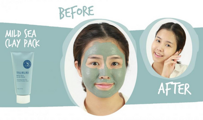 Mặt nạ bùn biển Tsururi Mild Sea Clay Pack 150gr- Nhật Bản.