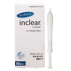 Đũa Thần Se Khít Vùng Kín Inclear Nhật Bản - Hộp 10 Cái - Gel Vệ Sinh Phụ Nữ Tăng Cường Lợi Khuẩn, Ngăn Ngừa Viêm Nhiễm