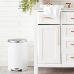 Thùng rác Simplehuman Bán Nguyệt 10L - Thép không gỉ, phù hợp cho bếp, phòng tắm, văn phòng, khách sạn, thiết kế nhỏ gọn và tiện lợi.