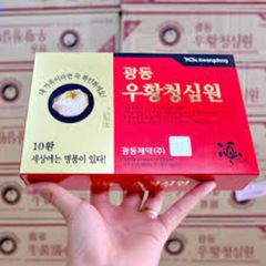An Cung Ngưu Kwangdong Hàn Quốc - Viên uống hỗ trợ sức khỏe tim mạch và tuần hoàn máu, 10 viên/hộp, dạng viên nén dễ sử dụng