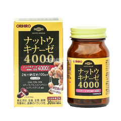 Viên Uống Hỗ Trợ Đột Quỵ Nattokinase 4000FU Orihiro - 60 Viên Bảo Vệ Tim Mạch & Cải Thiện Lưu Thông Máu