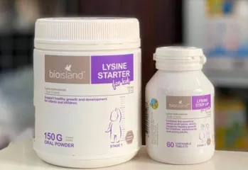 BỘT LYSINE HỖ TRỢ TĂNG CHIỀU CAO BIO ISLAND CHO BÉ TỪ 7M-5Y- ÚC