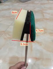 Cây Cọ Rửa Vệ Sinh Hồ Cá Thủy Sinh Dài 45cm - INOX Chất Lượng Cao Chuyên Dụng Cho Bể Cá Cảnh, Đồ Dùng Hỗ Trợ Vệ Sinh