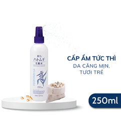 Xịt Khoáng Hatomugi Dưỡng Ẩm & Làm Sáng Da 250ml - Chiết Xuất Ý Dĩ Nhật Bản, Dưỡng Da Khô, Giúp Giữ Lớp Trang Điểm Bền Đẹp