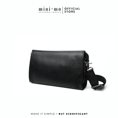 Túi Đeo Chéo MINI-MO M-YTHICAL Da Bò Black Patent Cao Cấp, Phong Cách Trẻ Trung Hiện Đại. SBAG-03