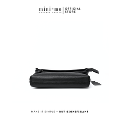 Túi Đeo Chéo MINI-MO TOP FOLDED Da Bò Black Patent Cao Cấp, Phong Cách Trẻ Trung Hiện Đại. SBAG-02