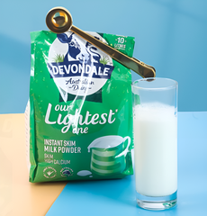 Sữa bột Devondale tách béo Our Lightest One 1kg của Úc.