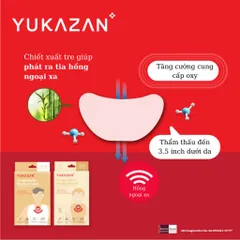 Miếng Dán Giảm Ho Yukazan Cho Trẻ Em - Hộp 6 Miếng - Hỗ Trợ Dễ Chịu Khi Ho