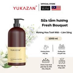 Sữa Tắm Cấp Ẩm, Dưỡng Sáng Da Yukazan Hương Nước Hoa Fresh Bouquet 1000ml