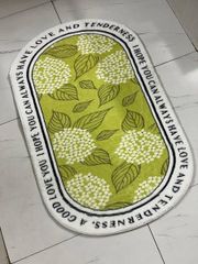 Thảm trải sàn hoa 3D 60x90cm - Thiết kế sống động, chống trơn trượt, hoàn hảo cho trang trí nội thất thêm phong cách