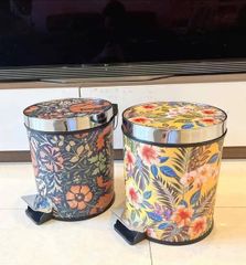 Thùng Rác Magrace Paris 12L - Inox Sang Trọng Với Họa Tiết Hoa Văn Tinh Xảo, Dễ Dàng Sử Dụng Cho Gia Đình Nhỏ