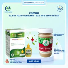 Combo Dạ Dày Nano Curcumin & Cao Khô Giảo Cổ Lam - Giảm Đau, Lành Viêm Loét, Ổn Định Huyết Áp, Hỗ Trợ Tim Mạch