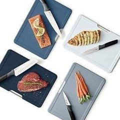 Bộ Dao Thớt 8 Món Joseph Joseph Folio Plus - Bộ Dụng Cụ Bếp An Toàn và Tiện Ích, Dao Thép Nhật Bản Chất Lượng Cao