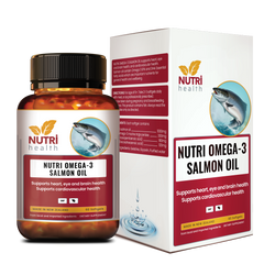 Viên Dầu Cá Hồi New Zealand Nutri Omega-3 Salmon Oil 60 Viên
