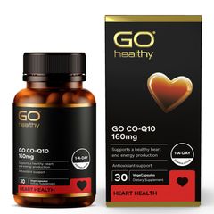 Viên uống bổ tim GO CoQ10 160mg 30 viên - Hỗ trợ sức khỏe tim mạch, tăng cường năng lượng và sức đề kháng cho cơ thể