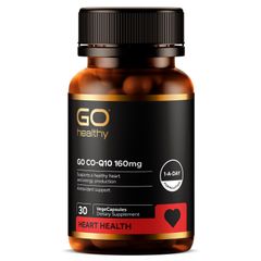 Viên uống bổ tim GO CoQ10 160mg 30 viên - Hỗ trợ sức khỏe tim mạch, tăng cường năng lượng và sức đề kháng cho cơ thể