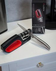 Dụng cụ mài dao và kéo 2 in 1 2Lock Korea - Sắc bén, đa chức năng, thiết kế an toàn, dễ sử dụng cho nhà bếp.