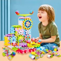Đồ Chơi Lắp Ghép Bánh Răng Chuyển Động Thông Minh - Bộ Xếp Hình 83 & 135 Chi Tiết cho Bé Phát Triển Tư Duy Sáng Tạo