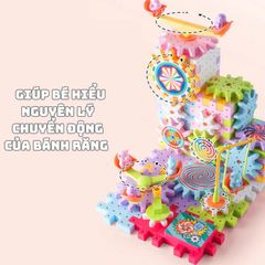 Đồ Chơi Lắp Ghép Bánh Răng Chuyển Động Thông Minh - Bộ Xếp Hình 83 & 135 Chi Tiết cho Bé Phát Triển Tư Duy Sáng Tạo