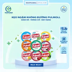 Kẹo Ngậm Không Đường Pulmoll Đức - Giảm Ho, Thông Cổ, Mát Họng, Tăng Đề Kháng - Hộp 40 Viên 45g Vị Cam Chua Ngọt