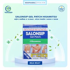 Cao Dán Salonsip Gel-Patch Giảm Đau Cơ Khớp, Đau Vai Gáy - Hỗ Trợ Căng Cơ, Bong Gân, Sử Dụng Được Cho Gia Đình