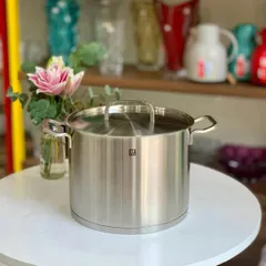 Nồi Luộc Gà Zwilling Moment 24cm 8L - Nồi Thép Không Gỉ Sang Trọng, Chống Dính, Dùng Cho Bếp Từ, Phù Hợp Nấu Phở